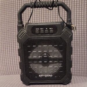 Rugged Black Portable Bluetooth Speaker